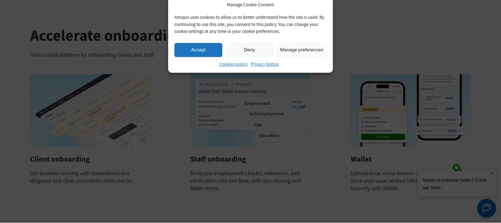 Amiqus UK compliance platform for legal, HR and financial firms