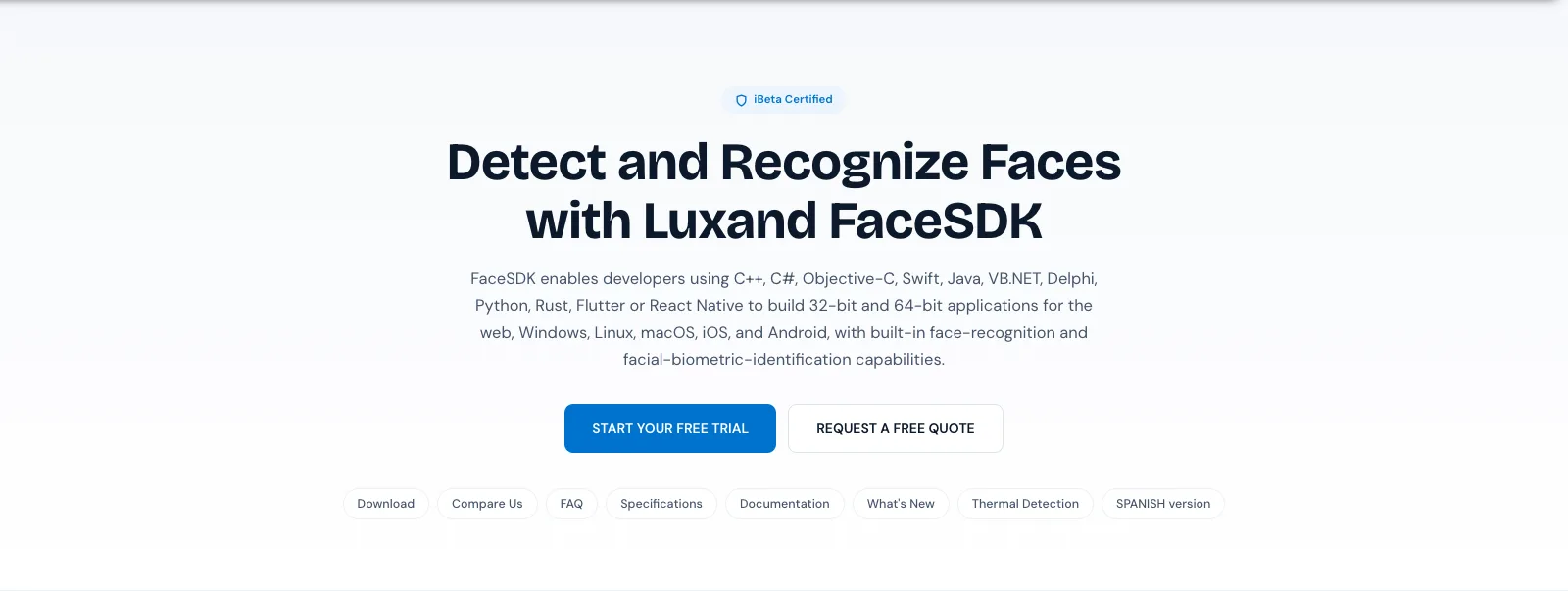 Luxand FaceSDK cross-platform face recognition library