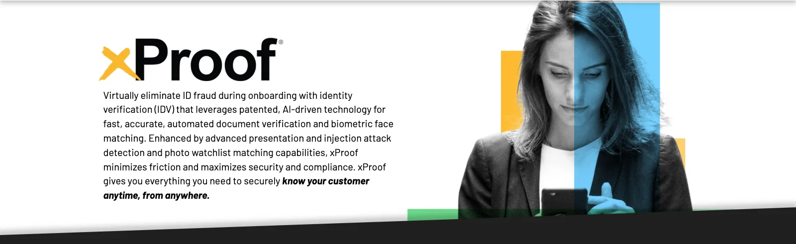 Daon xProof enterprise biometric identity proofing platform